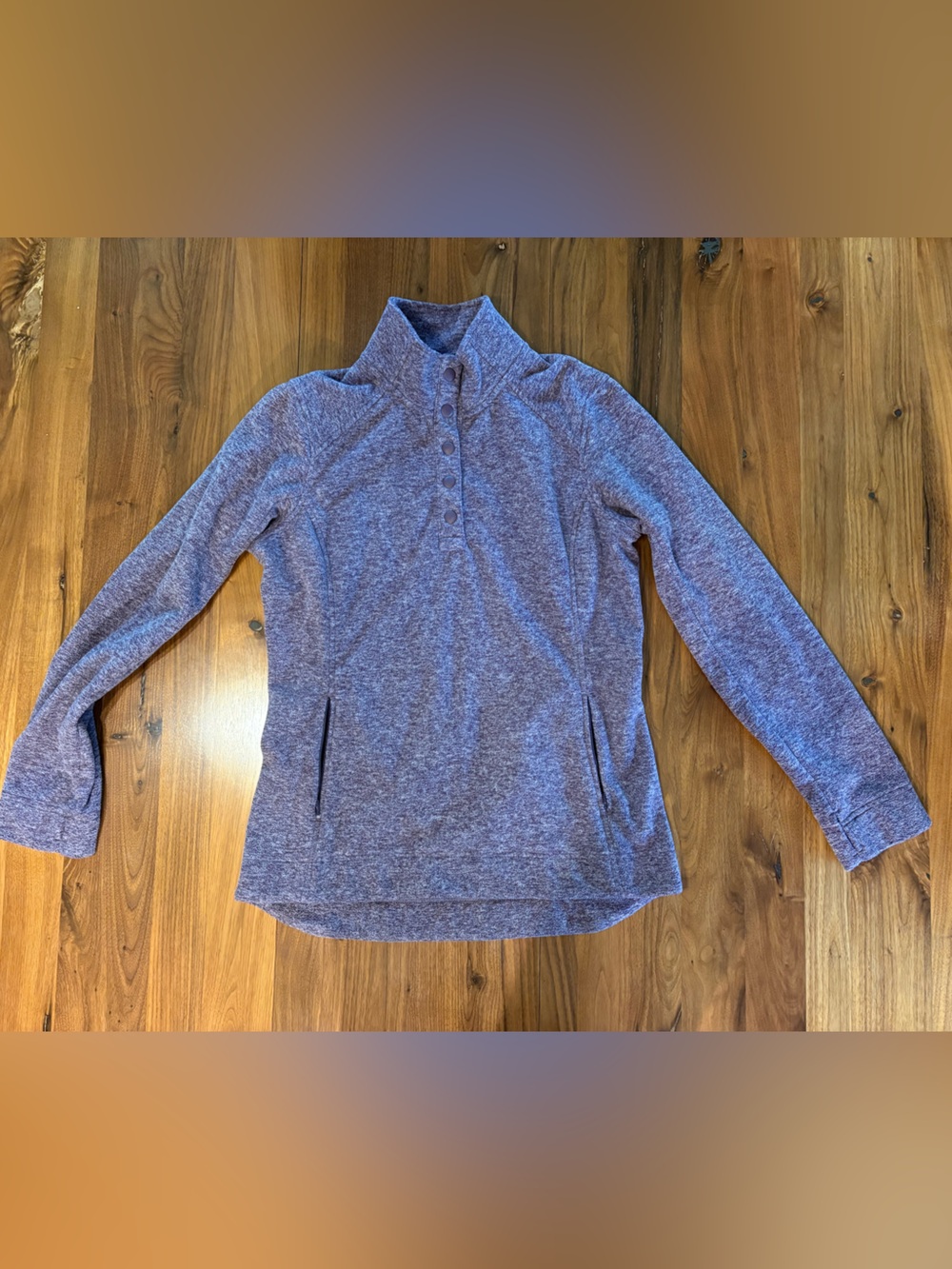 Duluth Trading Women’s Frost Lake Fleece Pullover | Blackberry Heather | Size M